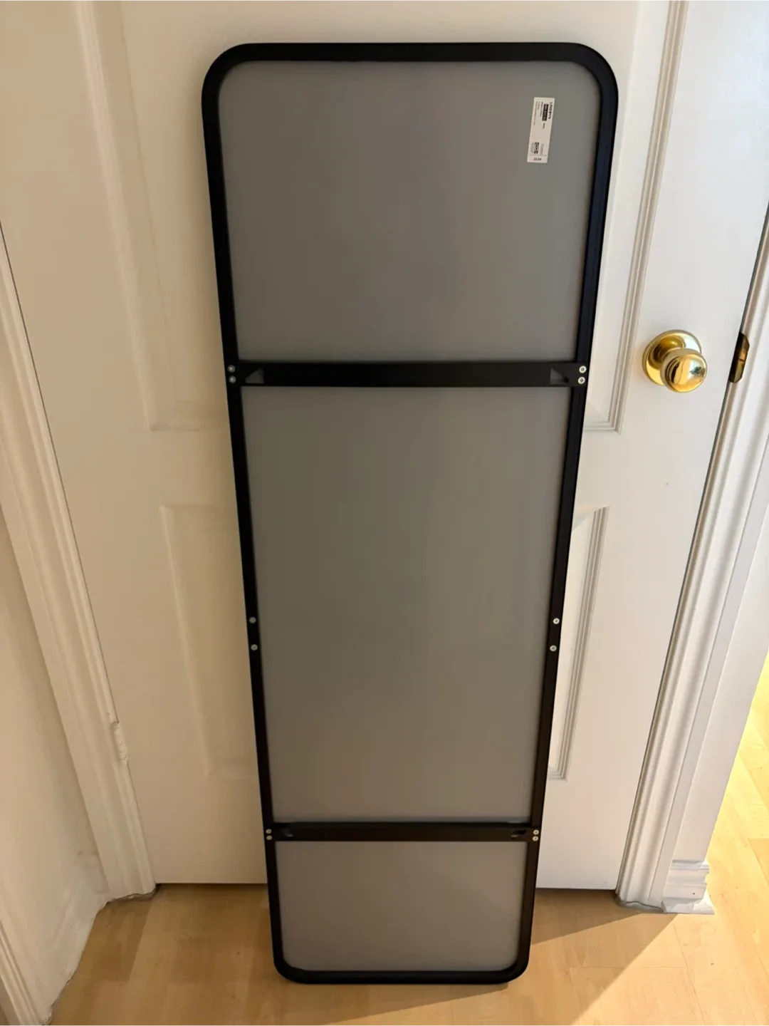 IKEA LINDBYN Mirror, black, 15 3/4x51 1/8 " image indicator(7)