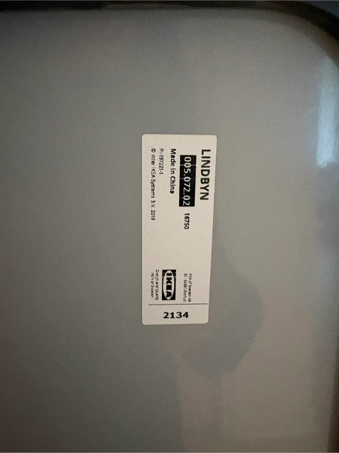 IKEA LINDBYN Mirror, black, 15 3/4x51 1/8 " image indicator(8)