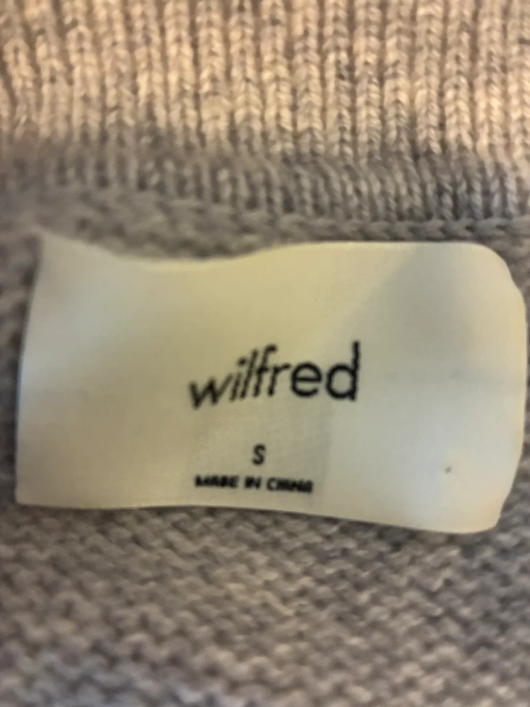 Wilfred Grey Sweater - Size Small