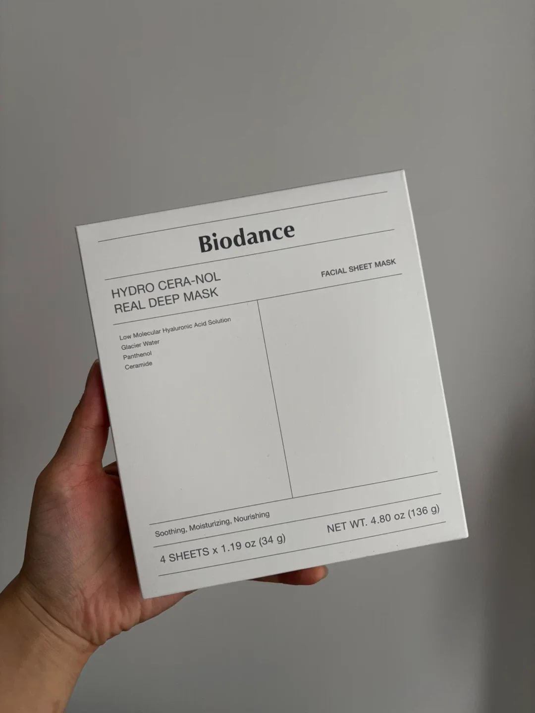 Biodance Hydro Cera-Nol Real Deep Mask (4 Sheets)