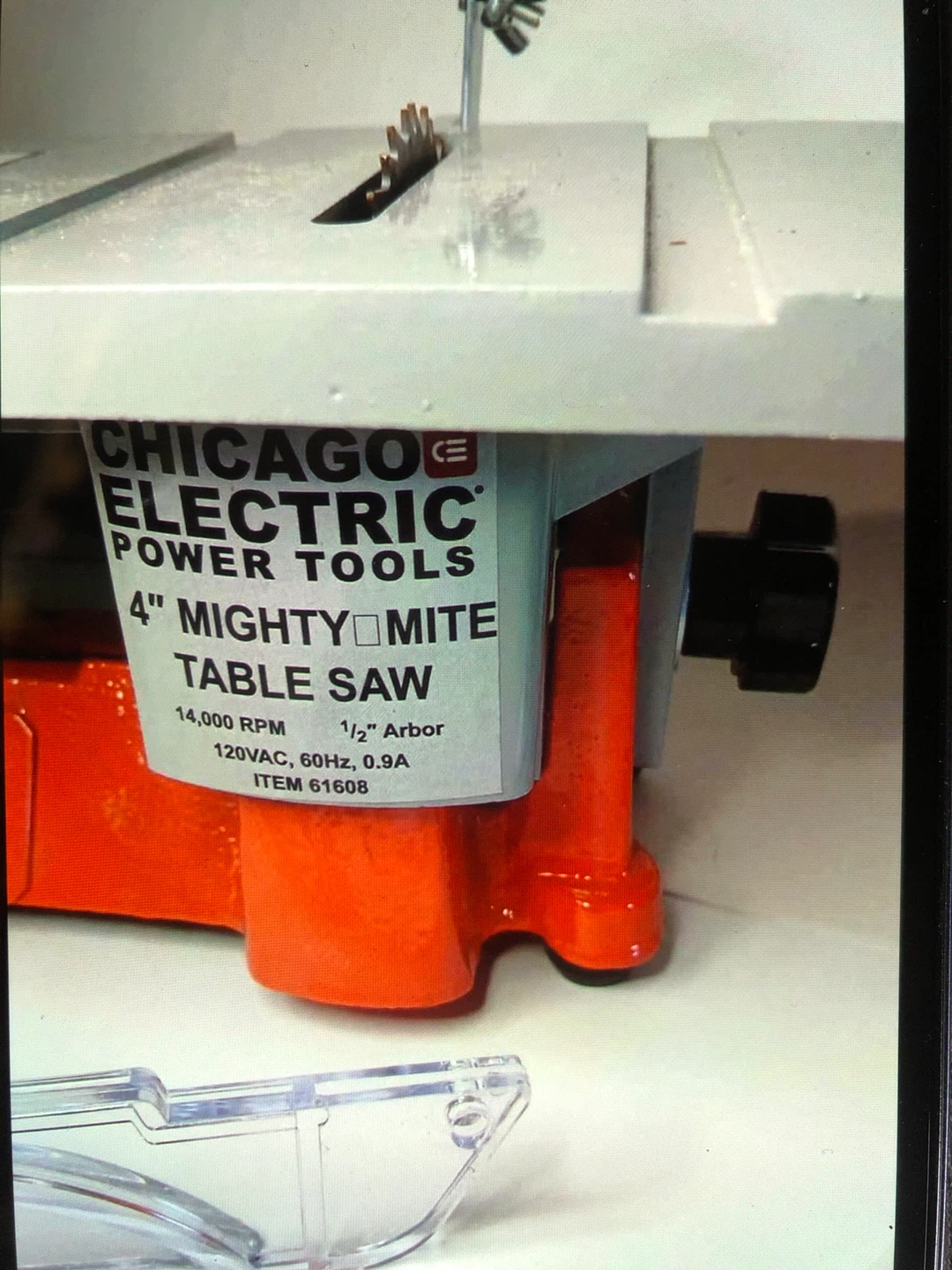 Chicago Electric 4" Mighty-Mite Table Saw - photo 3