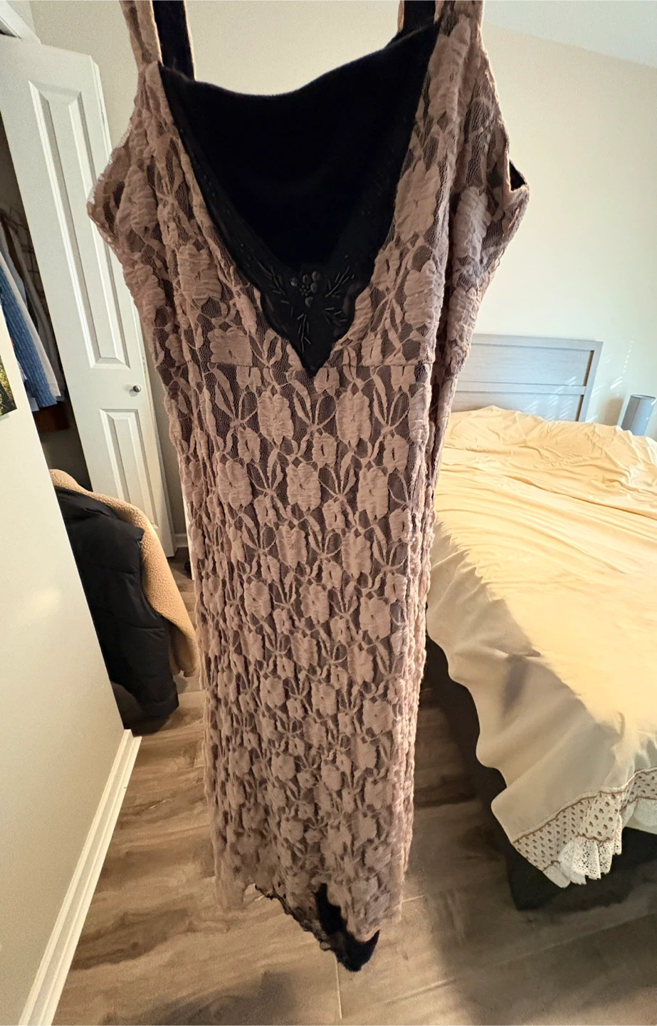 Lace Dress - Beige Colour - photo 2