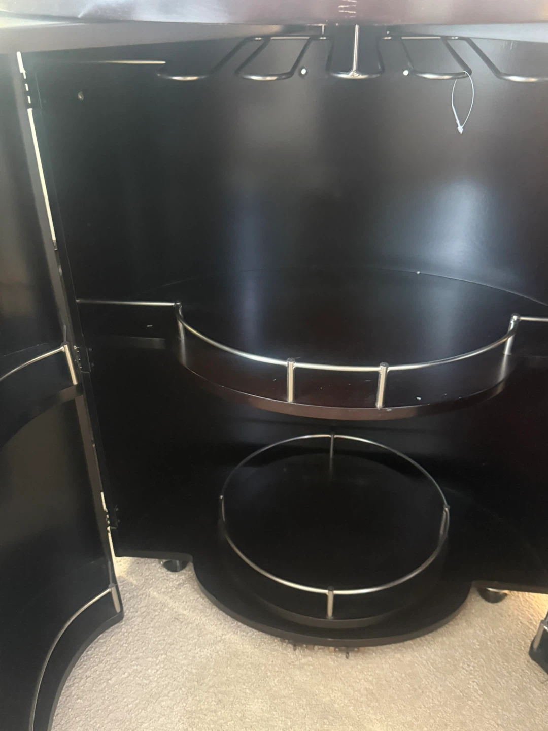 Dark Brown Bar Cabinet