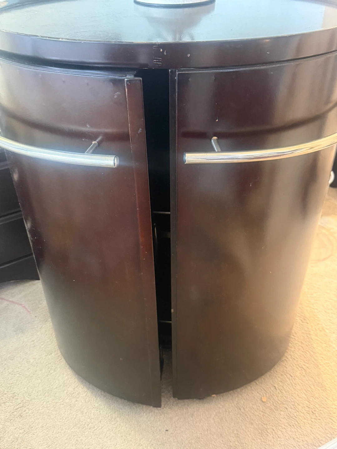 Dark Brown Bar Cabinet - photo 2
