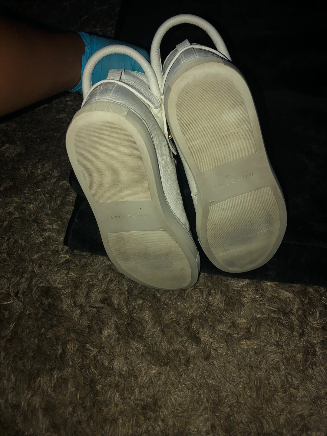 Buscemi White Leather High-Top Sneakers - photo 4