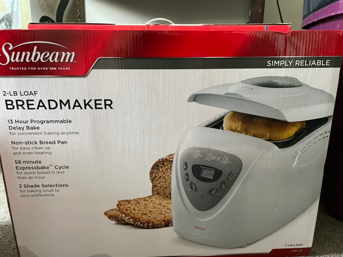 Sunbeam 2-LB Loaf Breadmaker
