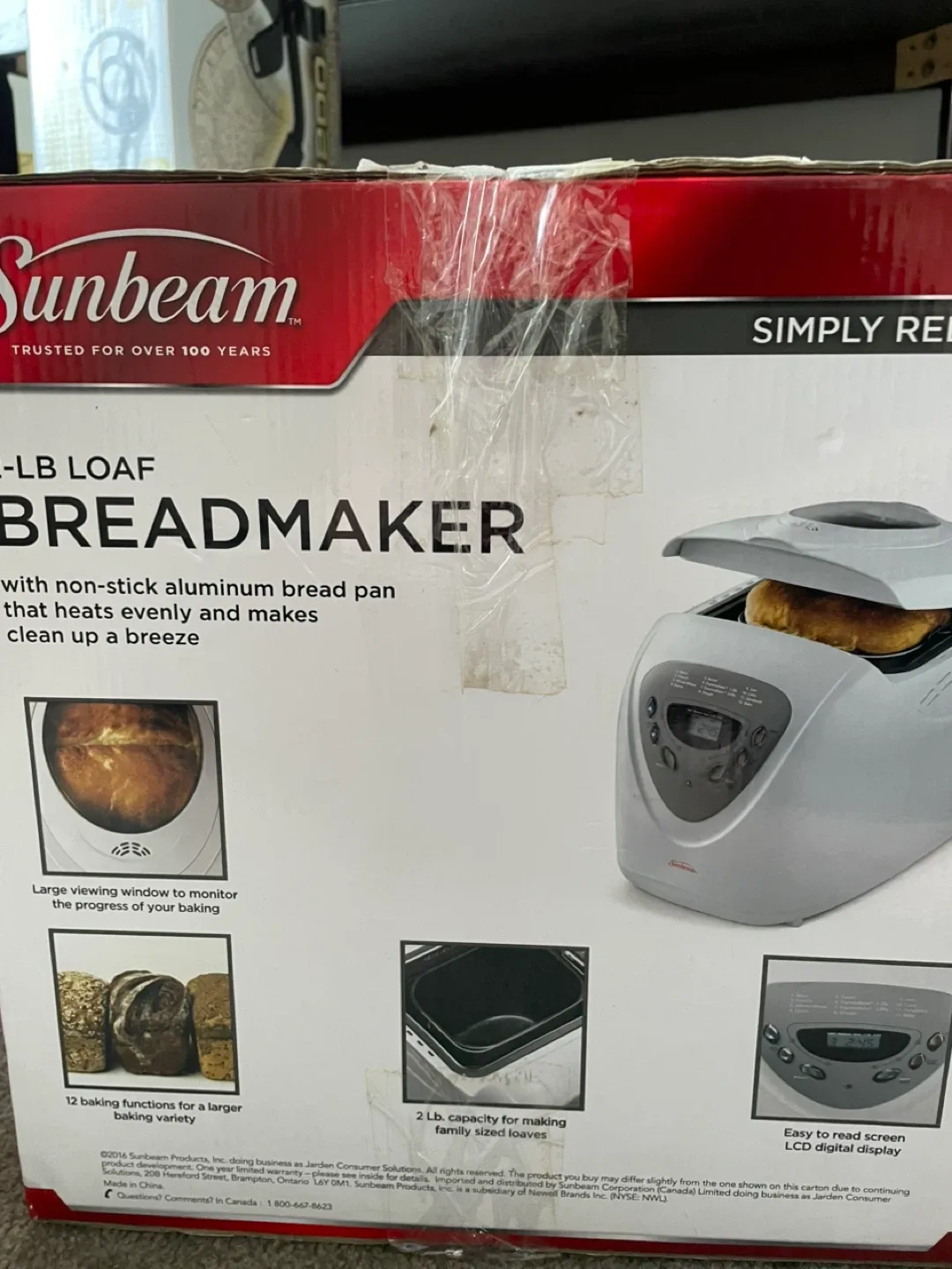 Sunbeam 2-LB Loaf Breadmaker image indicator(2)