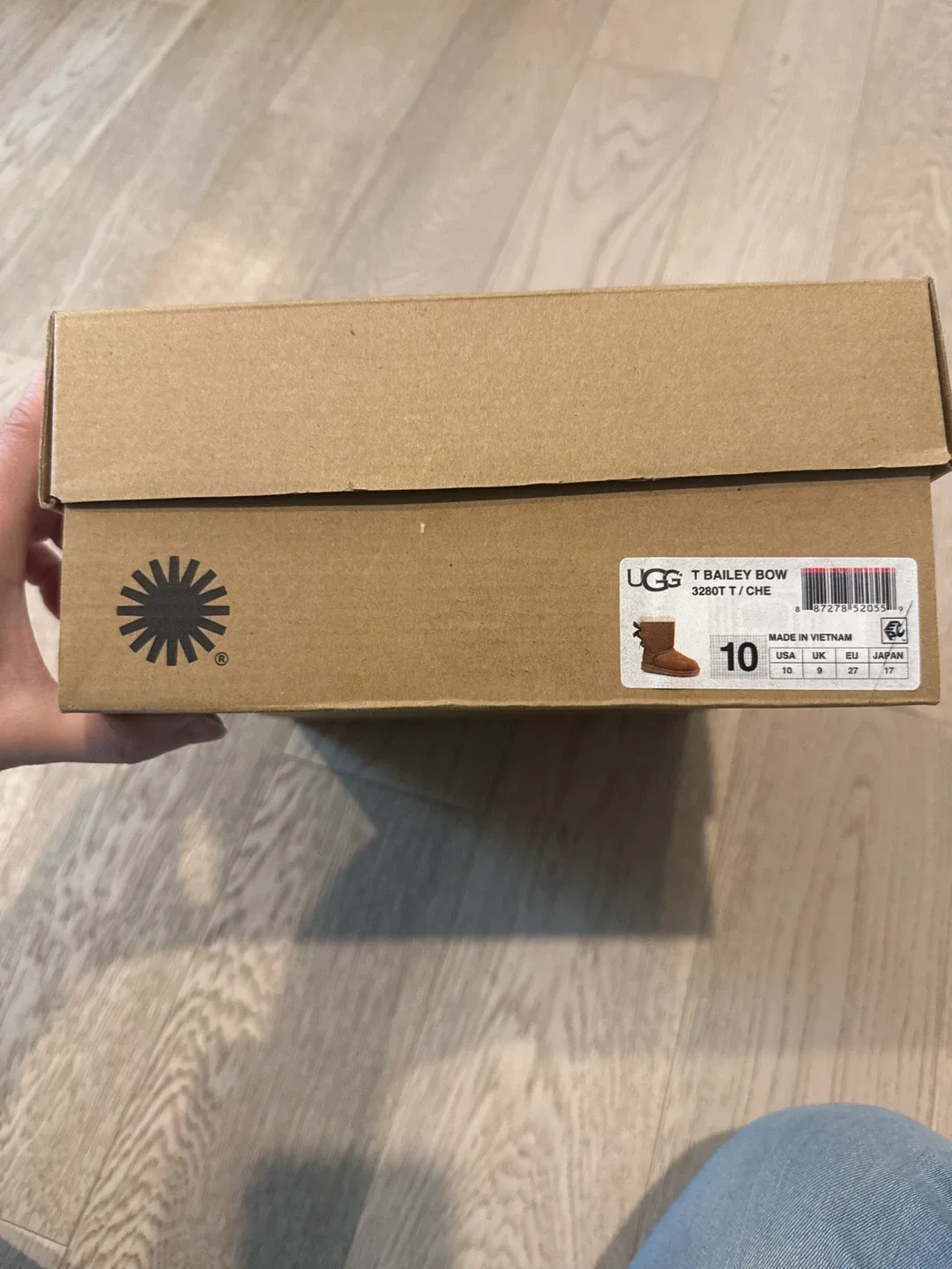 UGG Australia Brown Boots with Bow Detail toddler girls size 10 image indicator(7)