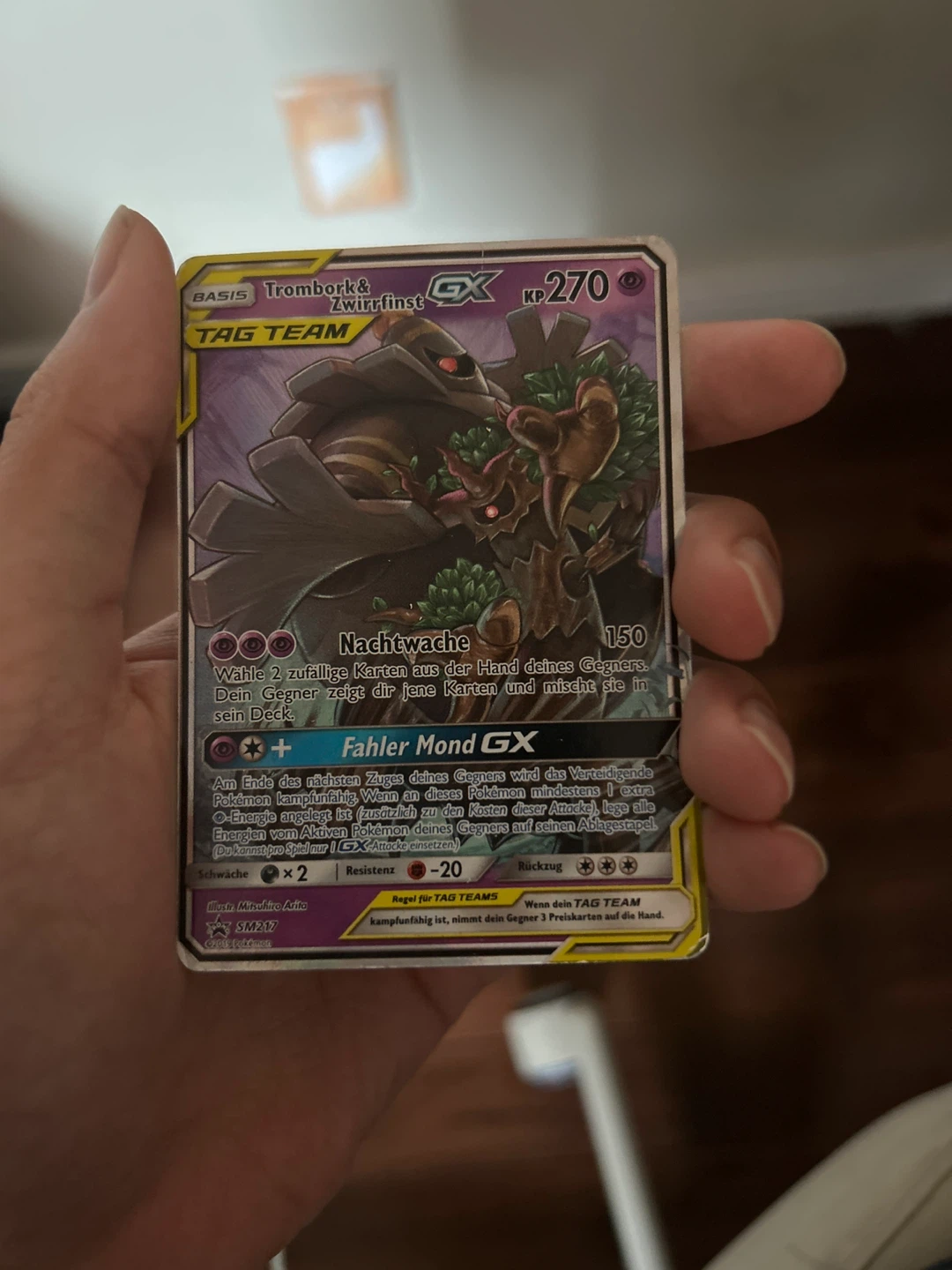 Trombork & Zwirrfinst GX Pokemon Card