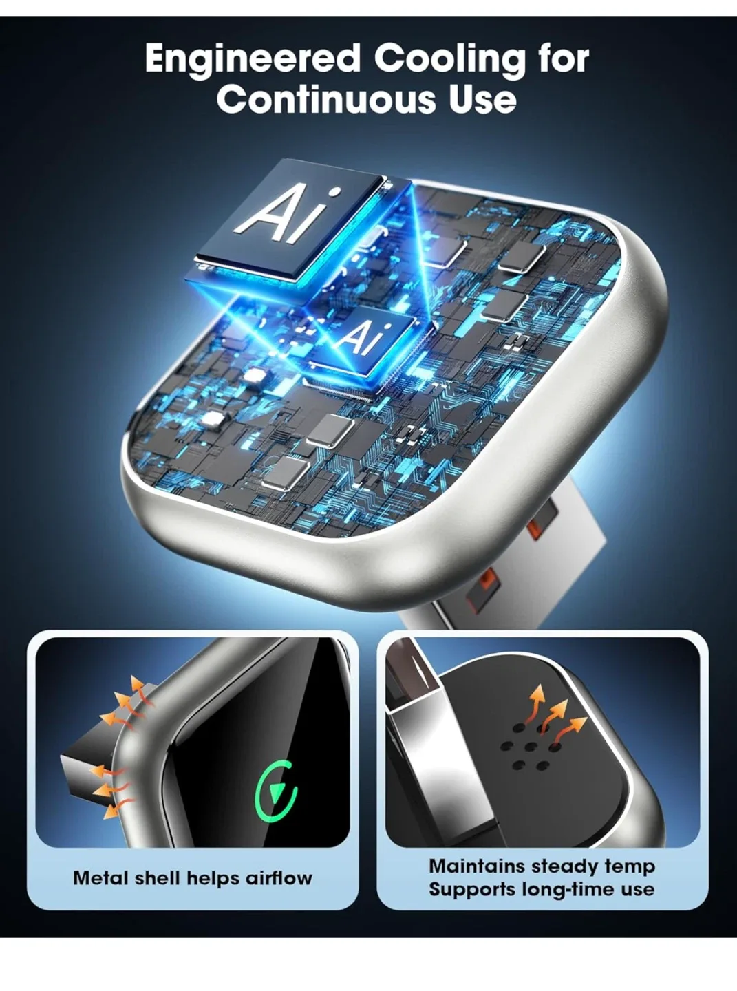 Ultra-Compact Wireless CarPlay Adapter image indicator(2)