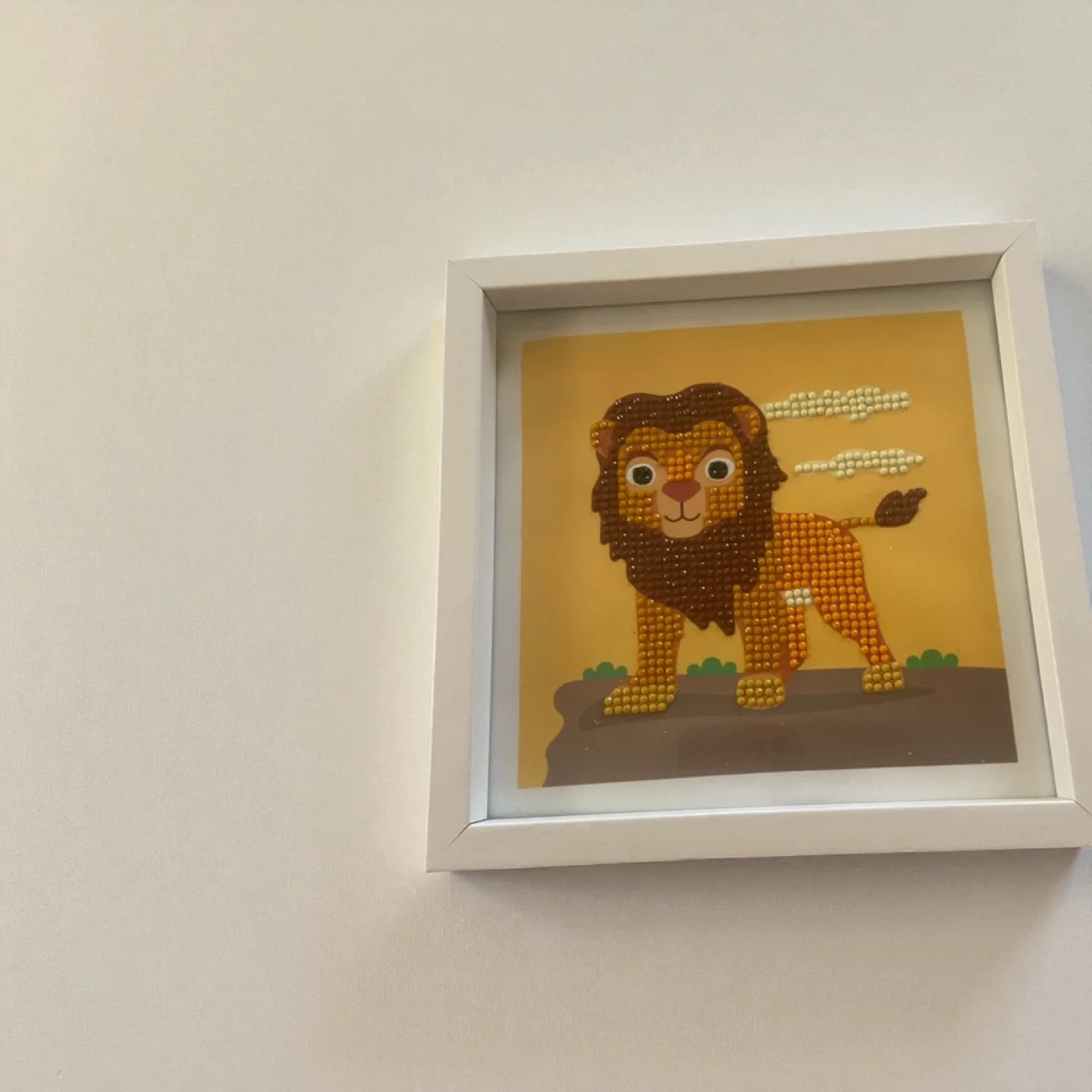 Framed Lion Diamond Art image indicator(3)