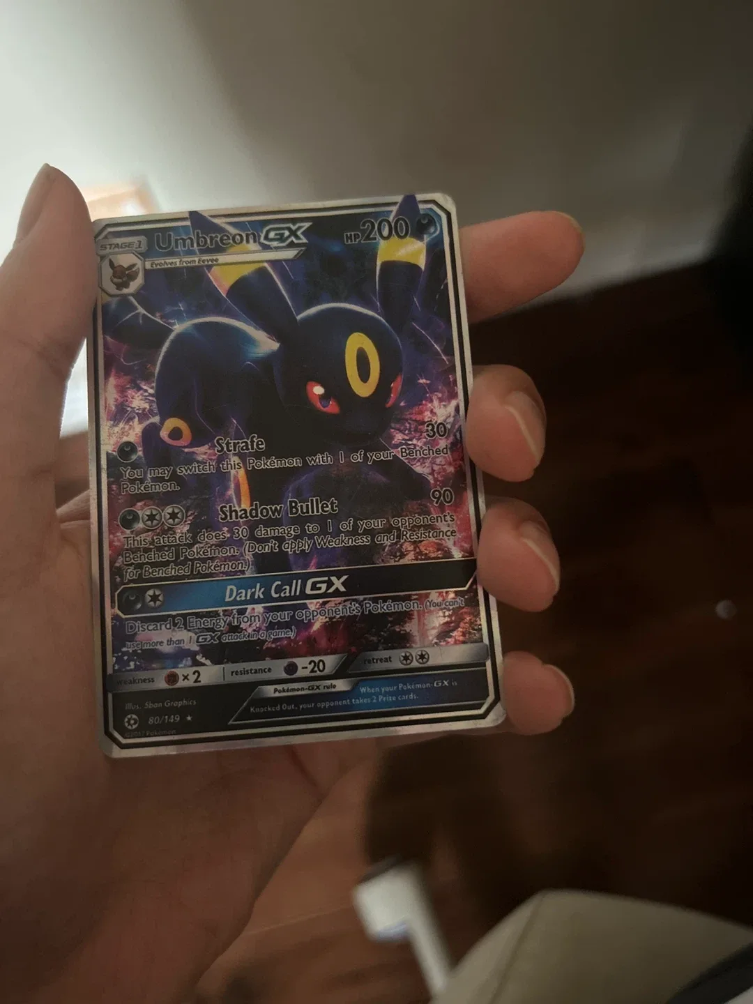 Umbreon GX Pokemon Card thumbnail