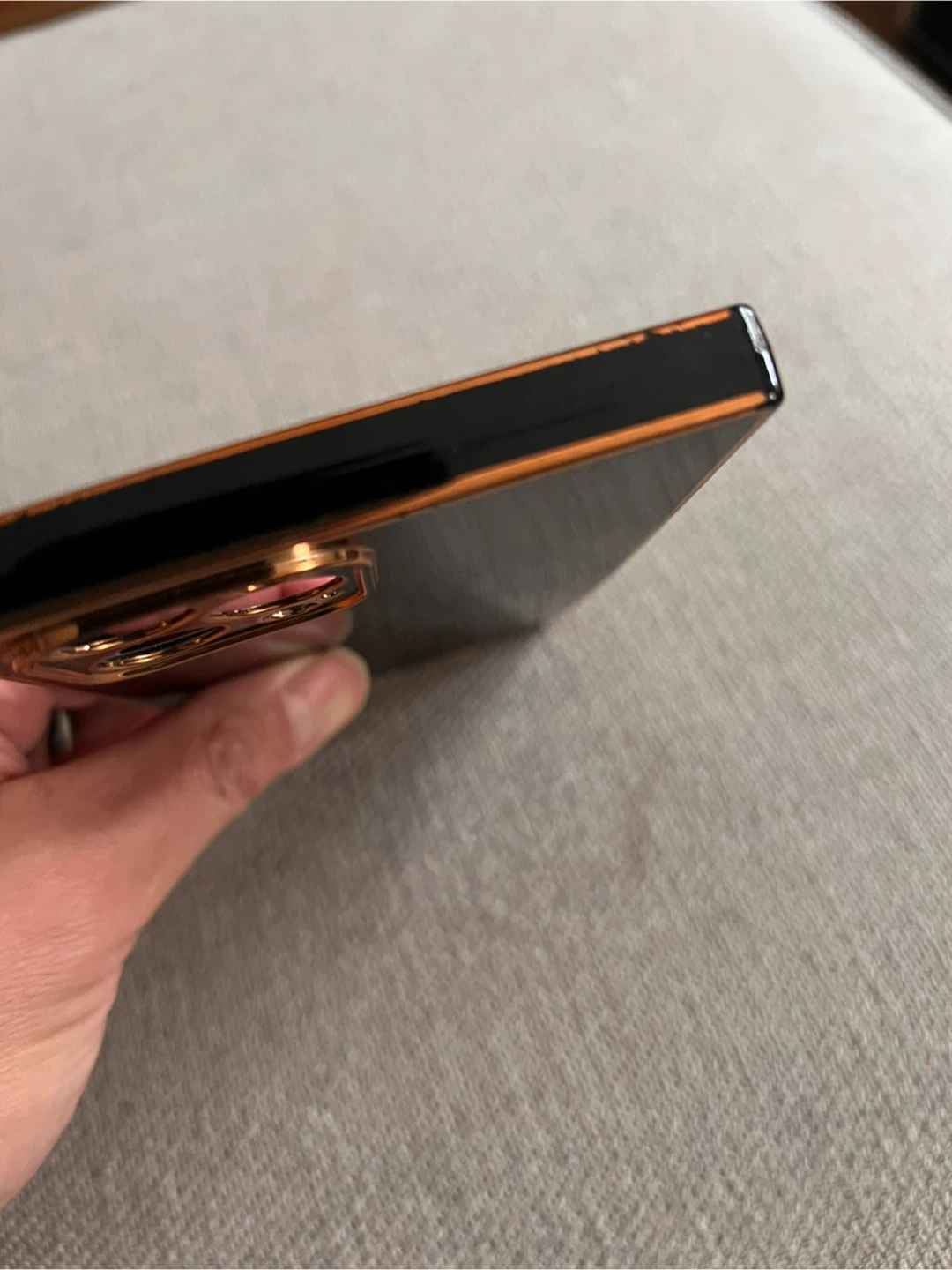 Black & Gold iPhone Case 12 Pro Max - photo 3