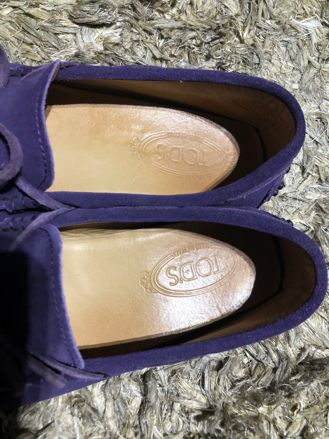 Tod's Purple Suede Loafers - photo 2