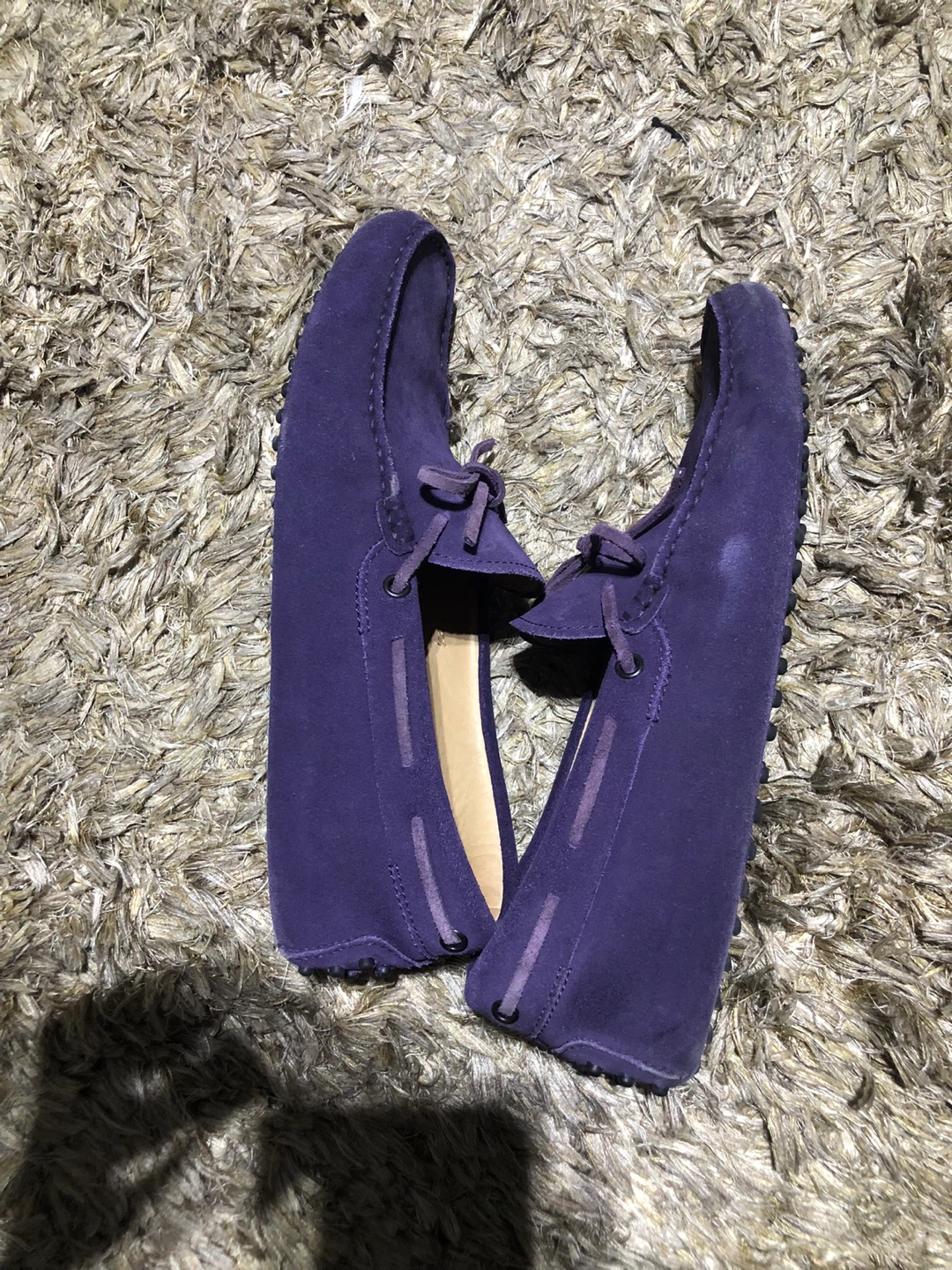 Tod's Purple Suede Loafers - photo 4