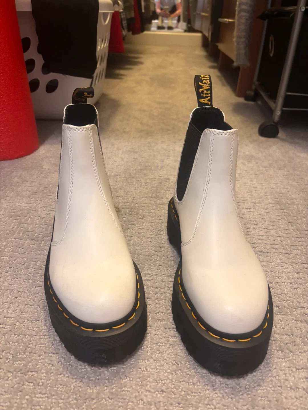 Dr. Martens 2976 Quad Chelsea Boots, White, Size 7 women’s image indicator(2)