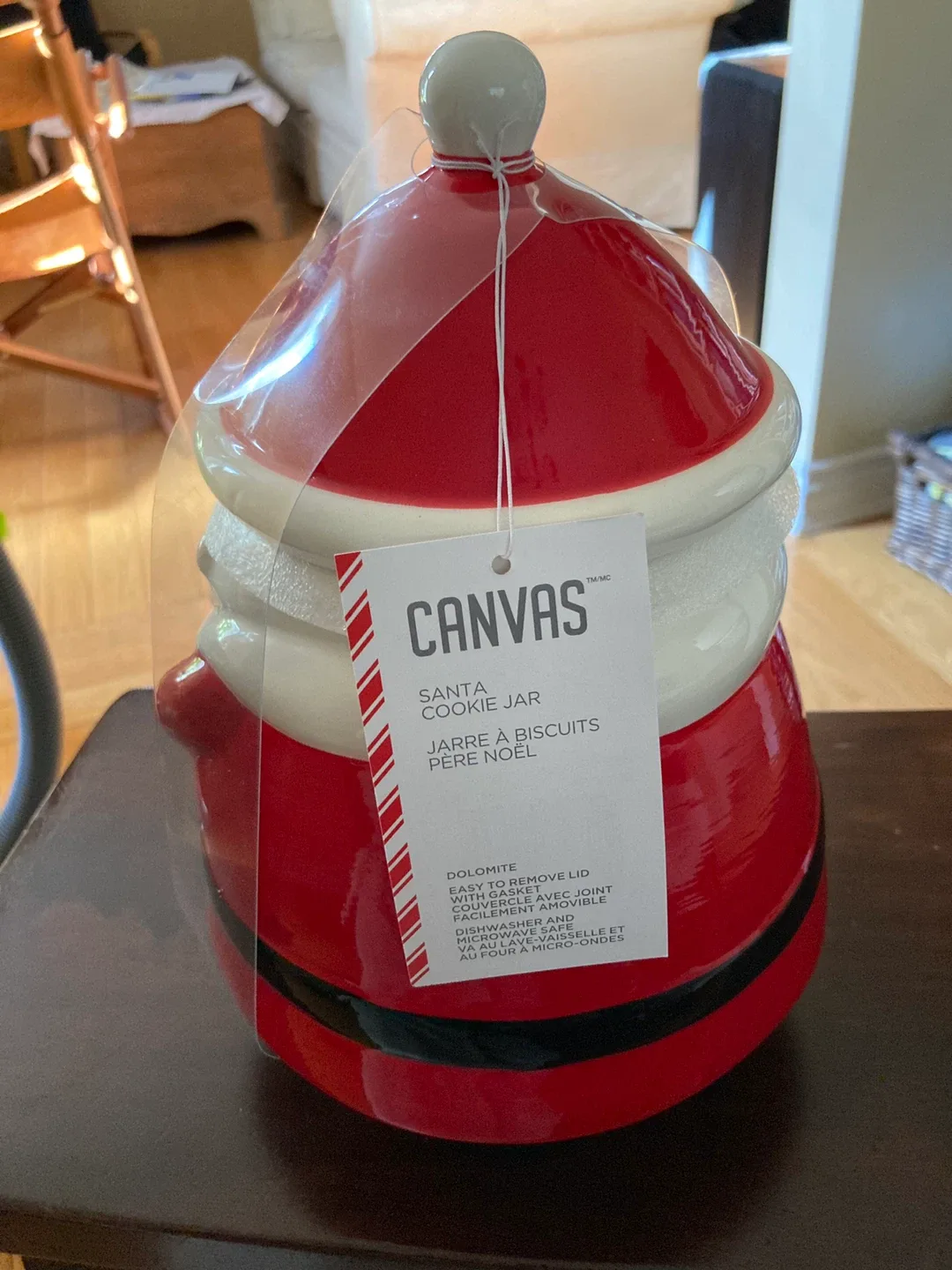 Ceramic Santa Cookie Jar - New image indicator(2)