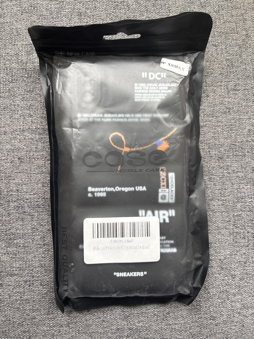 "Off-White" Style iPhone Case XS MAX Black - photo 2
