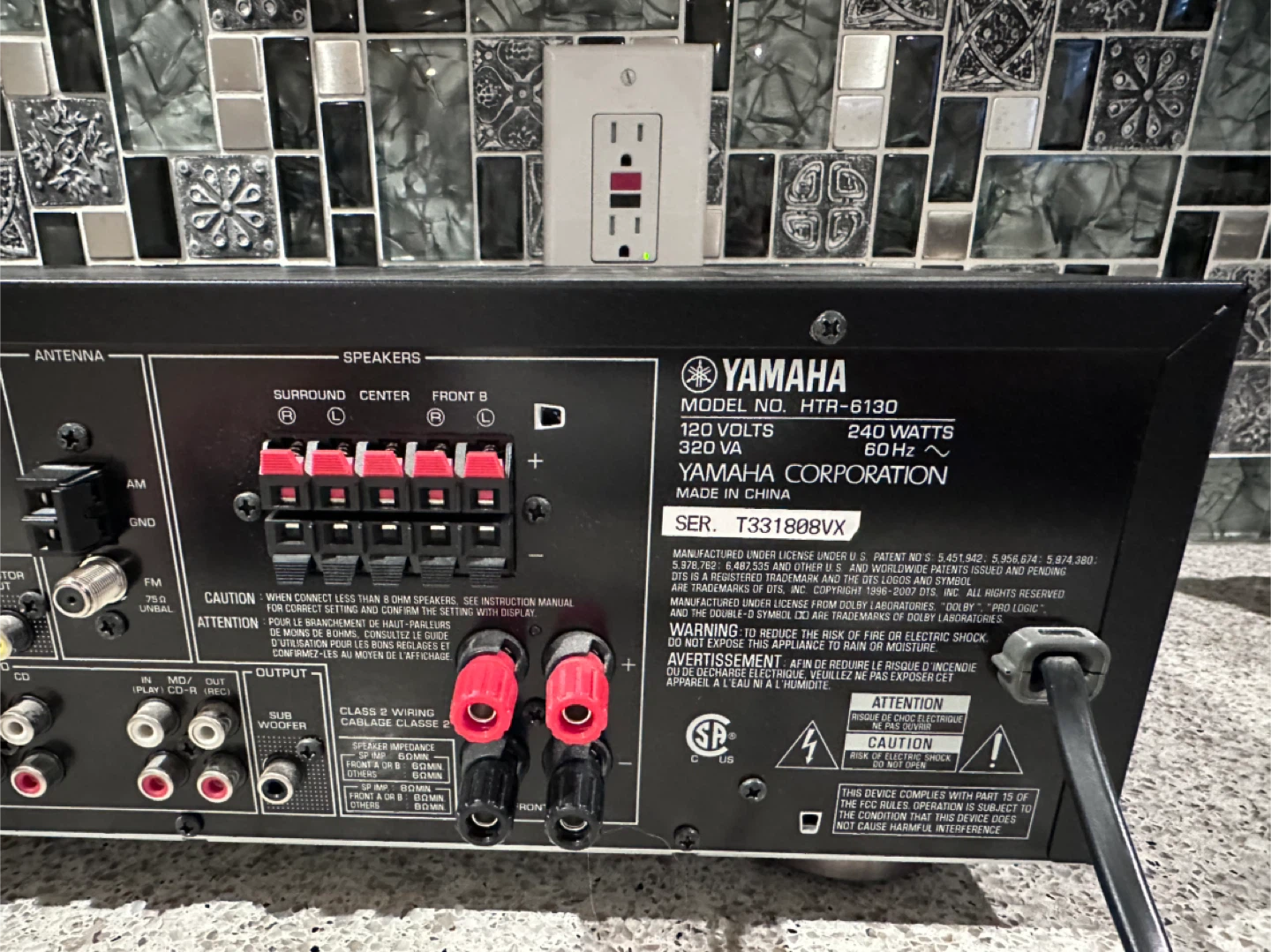 Yamaha HTR-6130 Natural Sound AV Receiver - photo 3