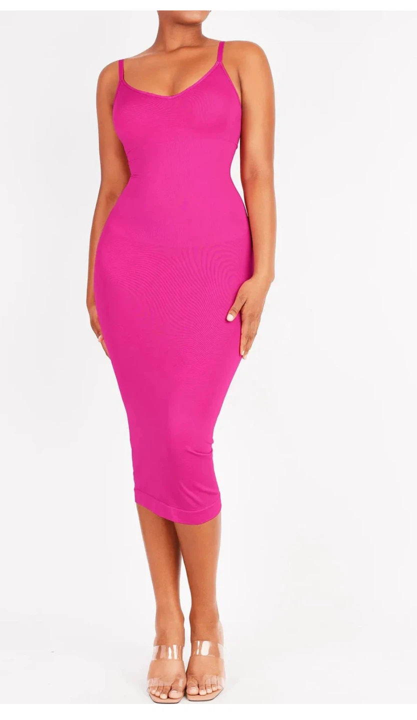 Popilush Eco-Friendly Spaghetti Strap V-Neck Dress - photo 3