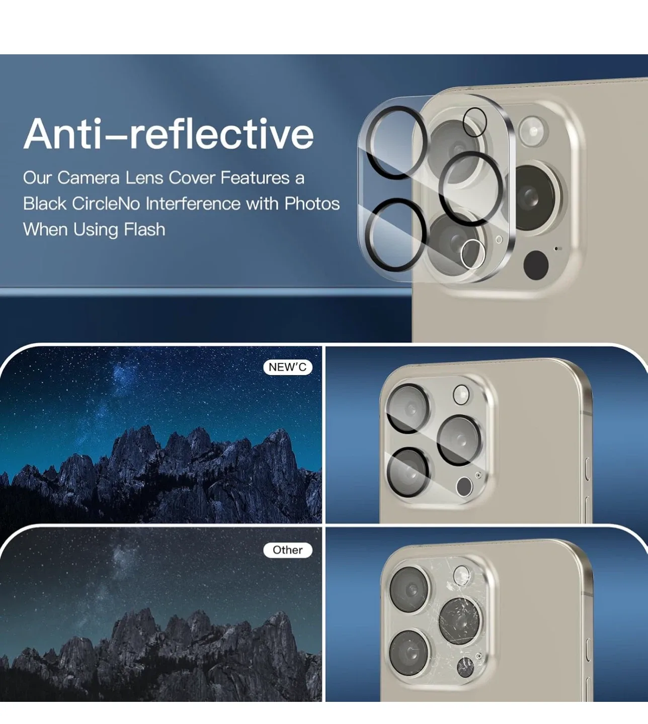 New'c iPhone 15 Pro Screen Protector image indicator(7)