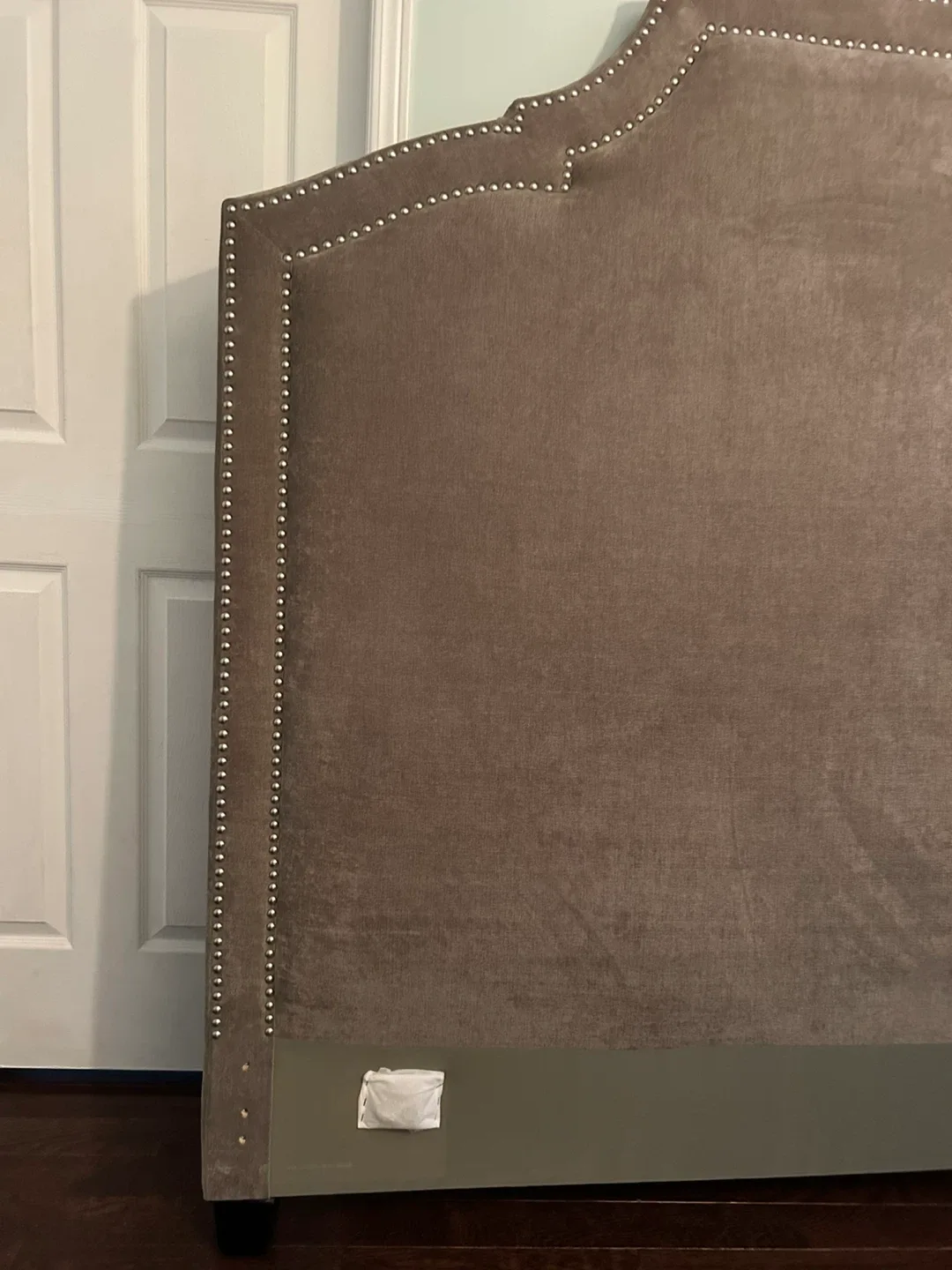 Queen size Upholstered Headboard with Nailhead Trim image indicator(3)