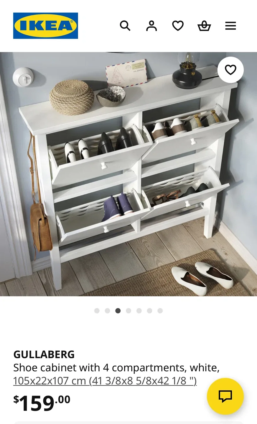 IKEA Hemnes Shoe Cabinet - White image indicator(8)