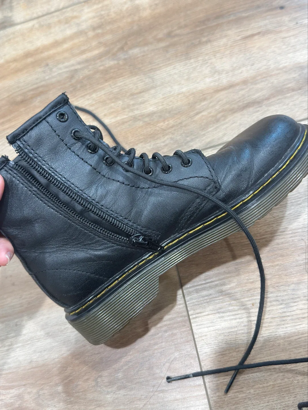 Dr. Martens Black Leather Boots image indicator(4)