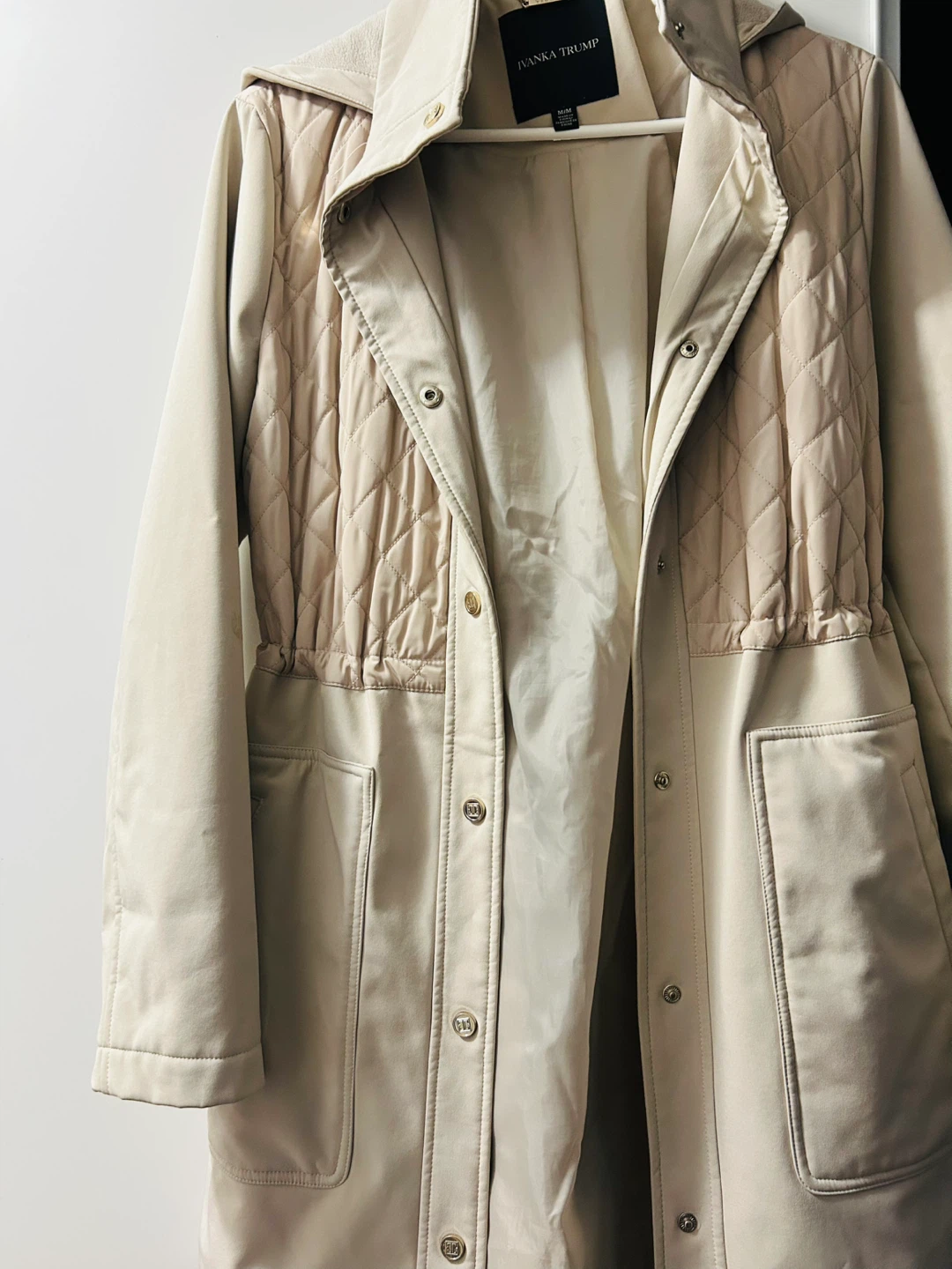 Ivanka Trump Hooded Quilted Jacket - Size M