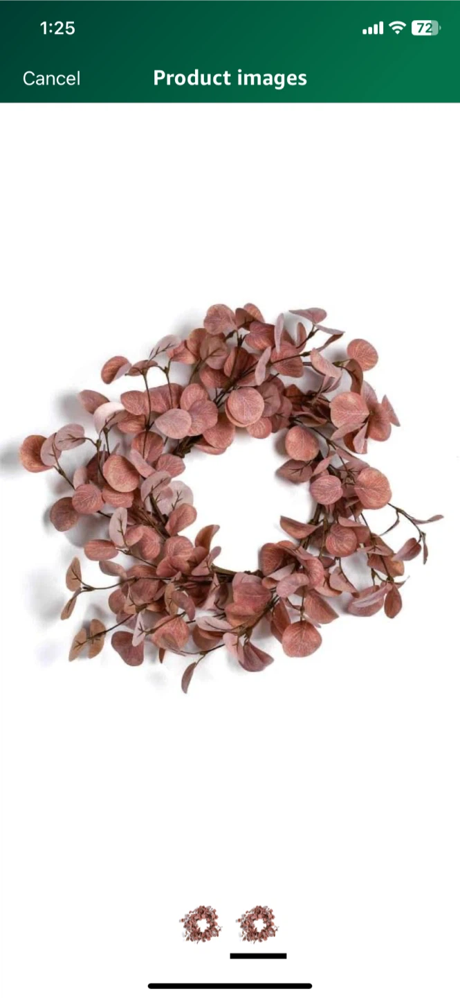 Eucalyptus Leaf Wreath - Brown - photo 2