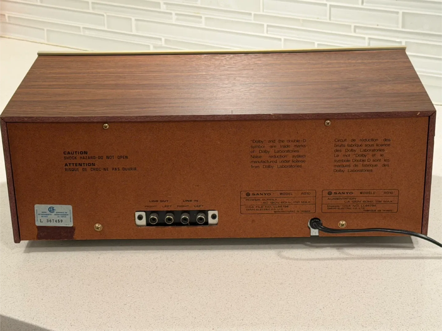 Vintage Sanyo Stereo Cassette Deck RD10 image indicator(2)