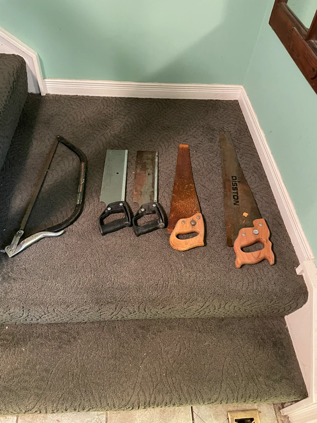 Vintage Disston Hand Saws - Set of 4