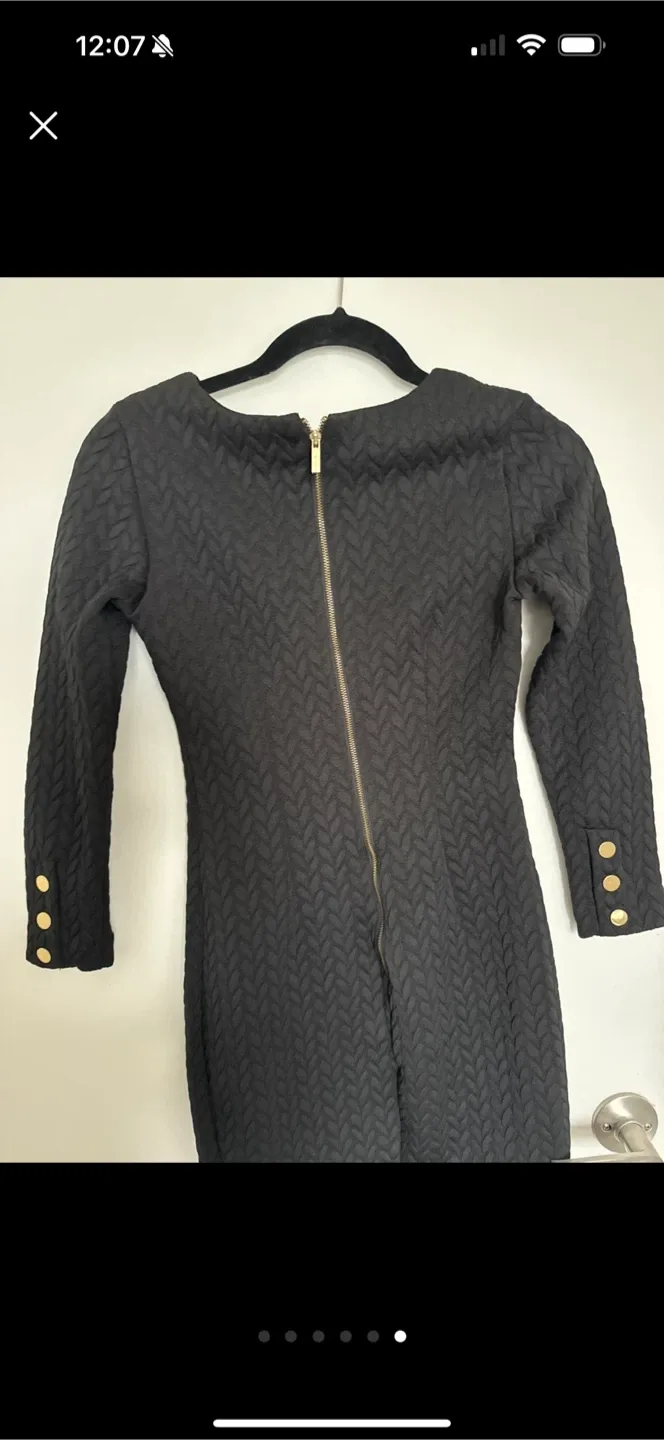 Dynamite Black Long Sleeve Dress Size XS image indicator(4)