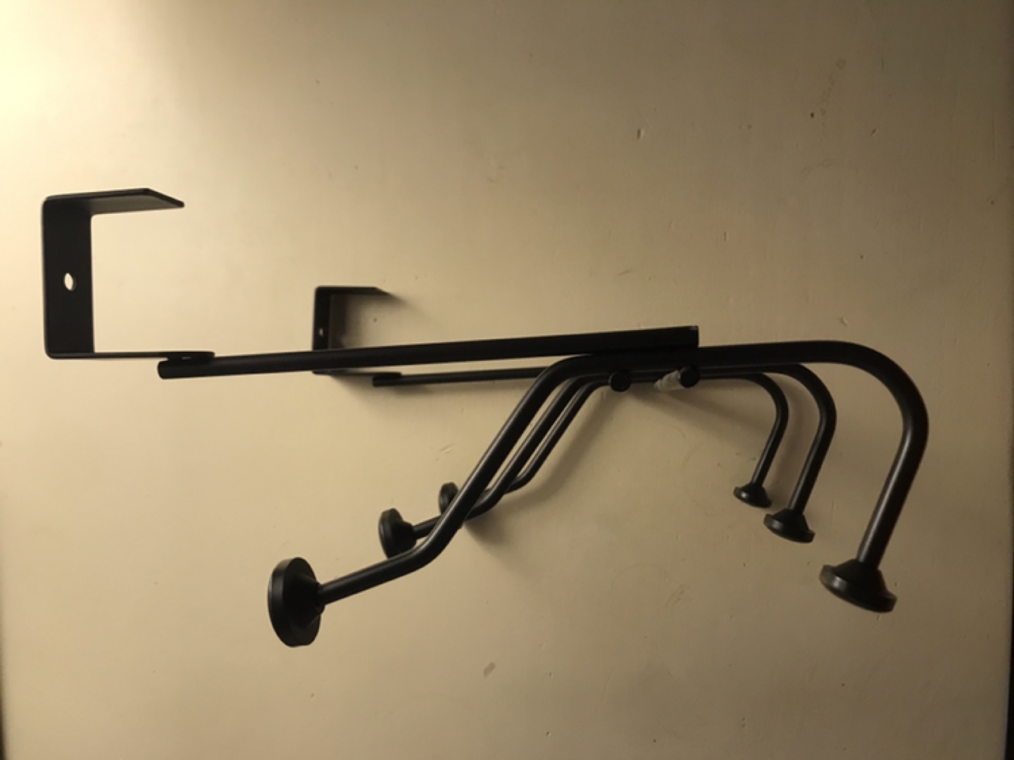 Over-the-Door Hook Rack -  Brass/Black - photo 2
