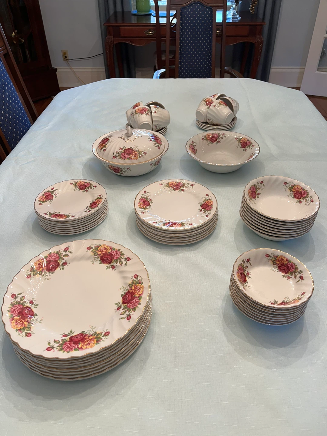 Myott Rose Garden Ironstone Dinnerware Set - photo 2