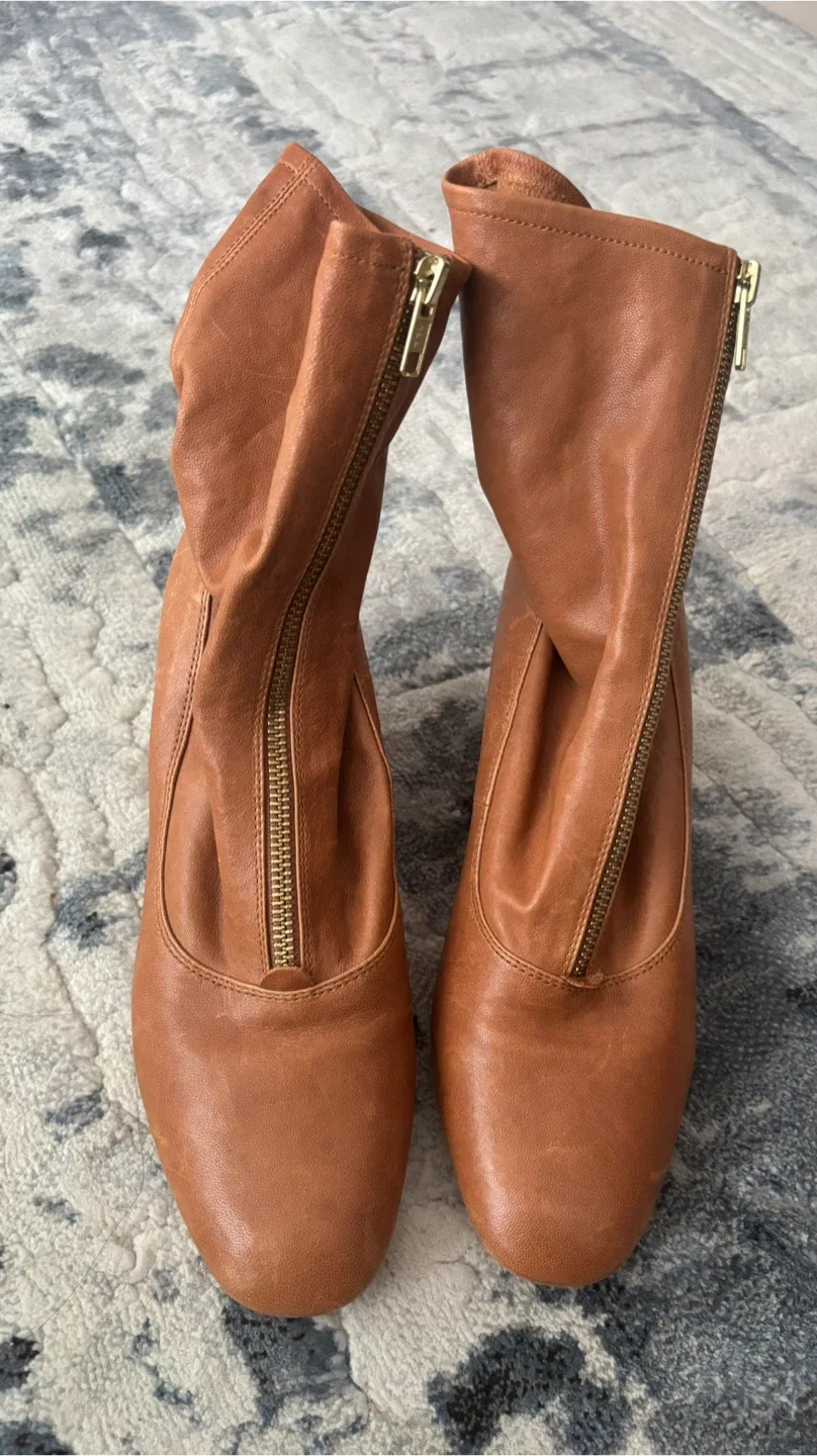 Brown Leather Ankle Boots image indicator(2)