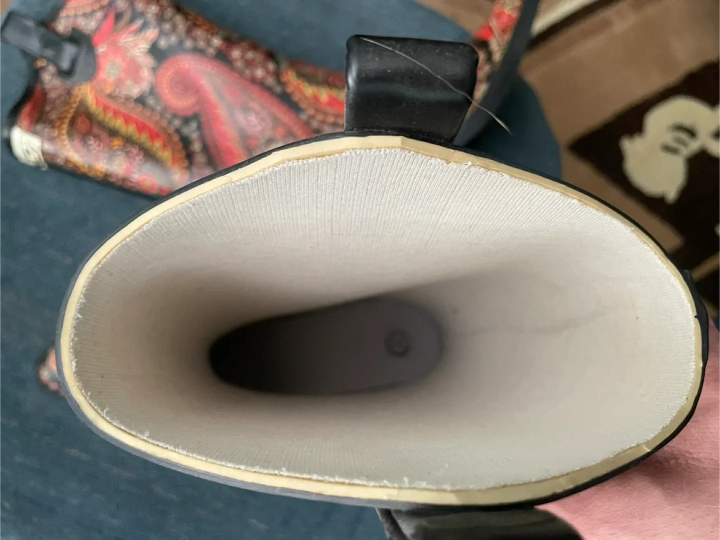 Sloggers Waterproof Rain Boots, Paisley Pattern, Size 7 image indicator(2)