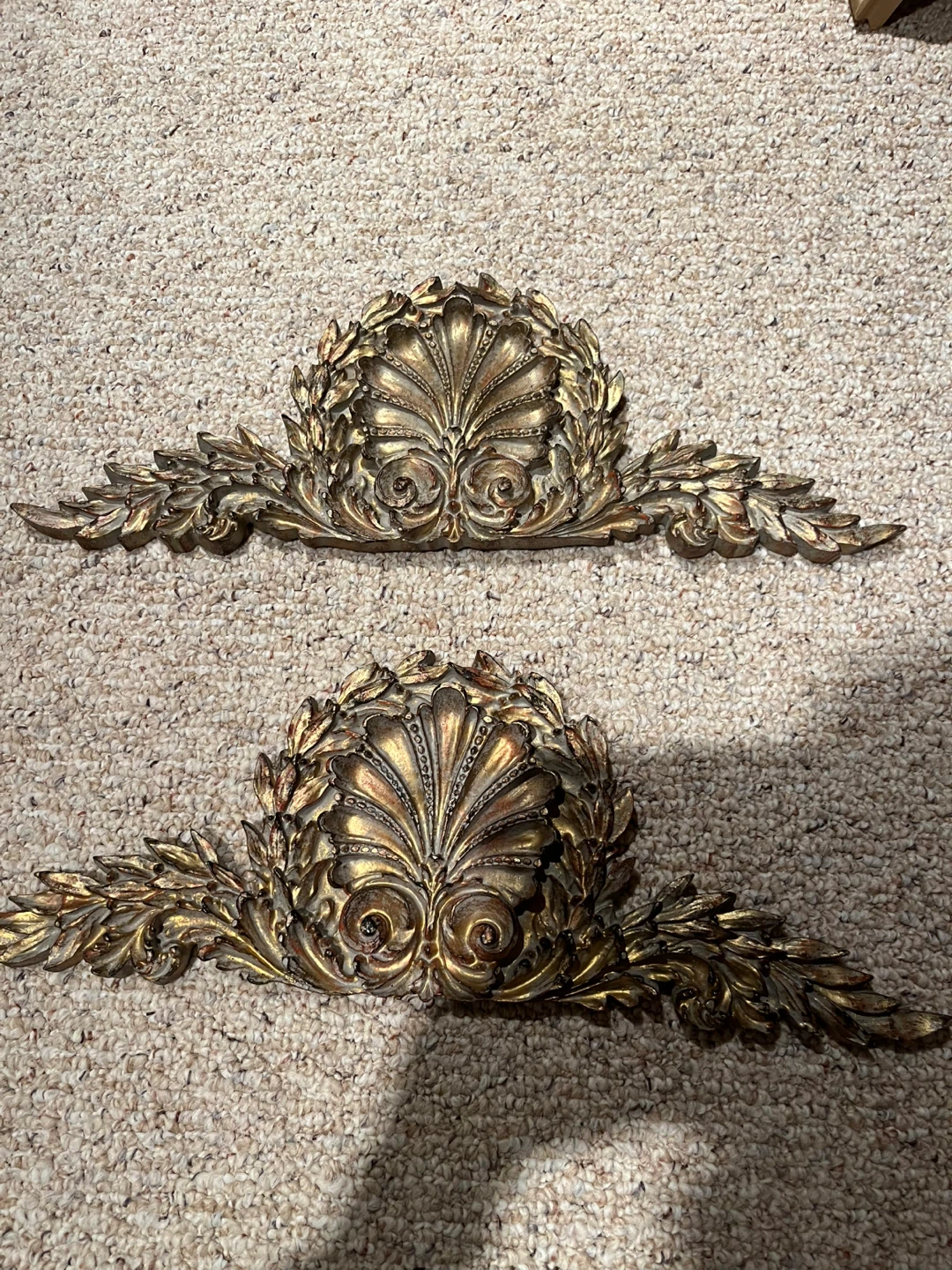 Vintage Gold Wall Decor Set
