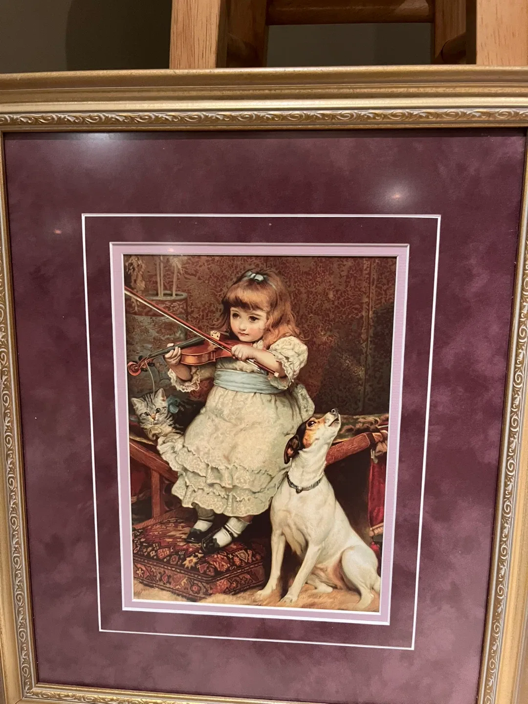 Framed Art Print - Girl with Violin image indicator(2)