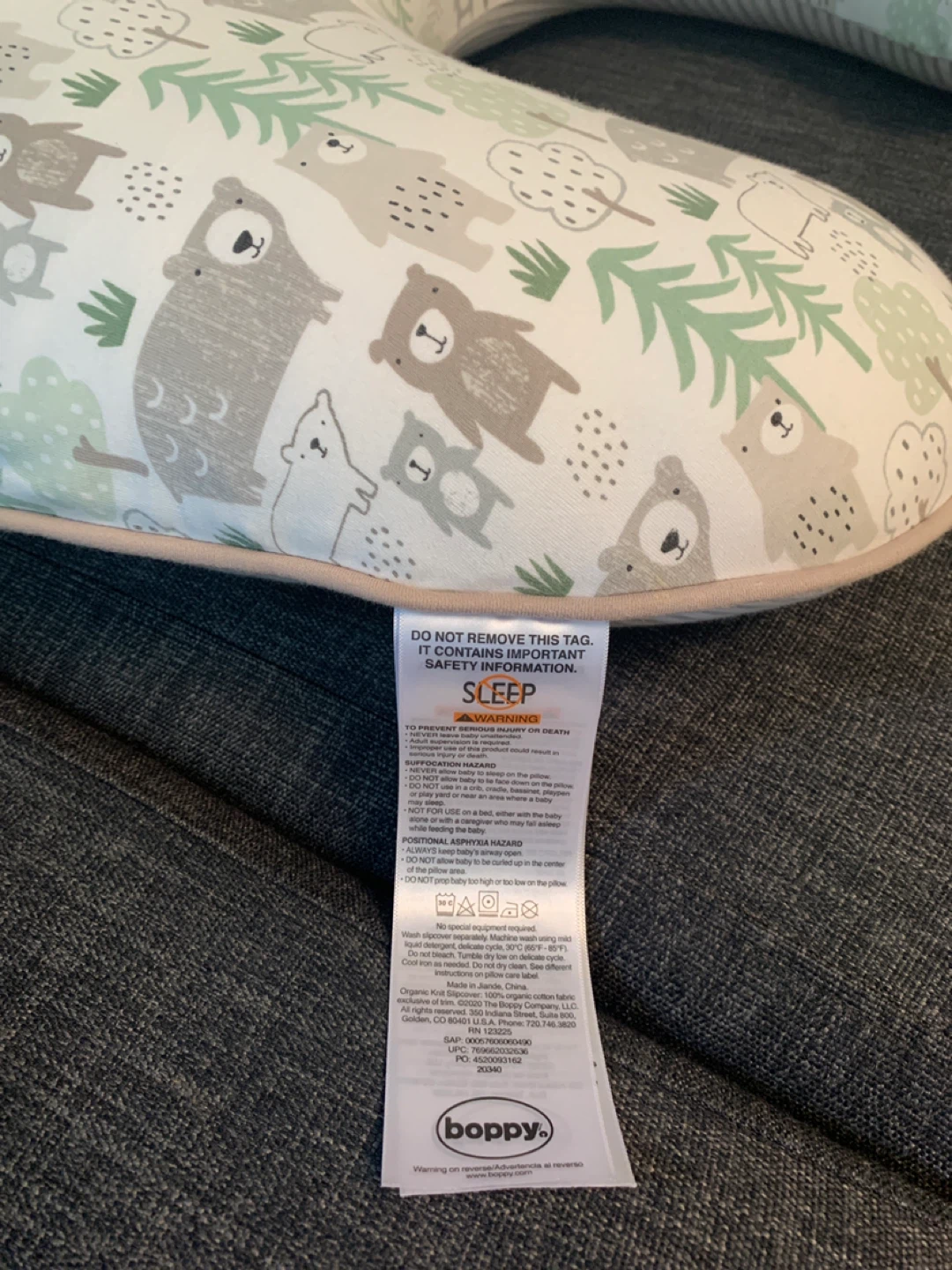 Boppy Nursing Pillow - Bear Print - photo 2