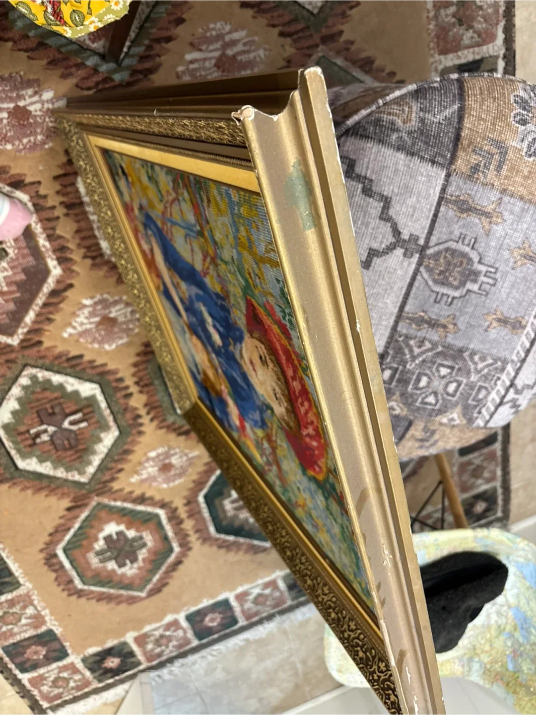 Framed tapestry in the Renoir Style image indicator(3)