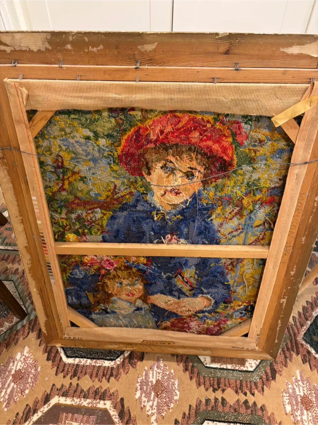 Framed tapestry in the Renoir Style image indicator(2)