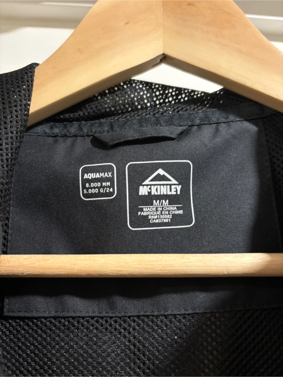 Women’s McKinley Black Rain Jacket - Medium - photo 4