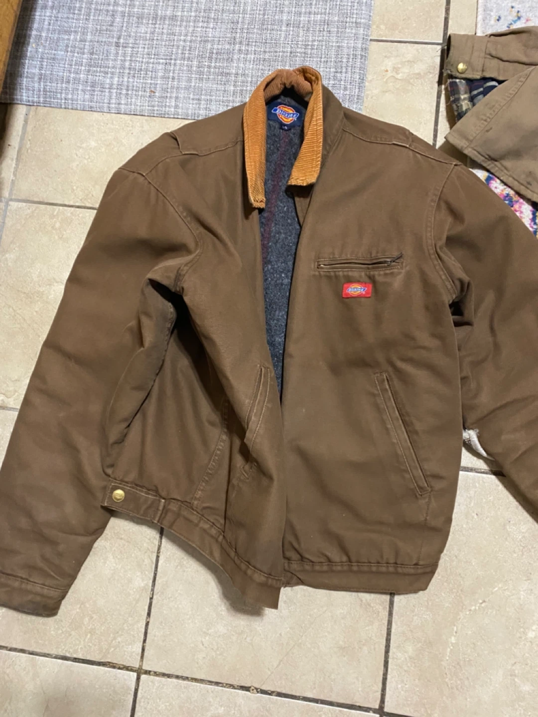 Dickies Brown Canvas Jacket - Size L/G