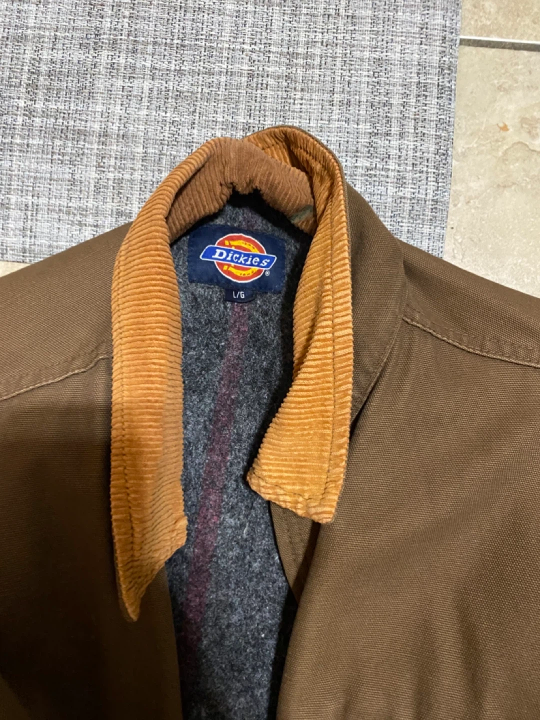 Dickies Brown Canvas Jacket - Size L/G - photo 2