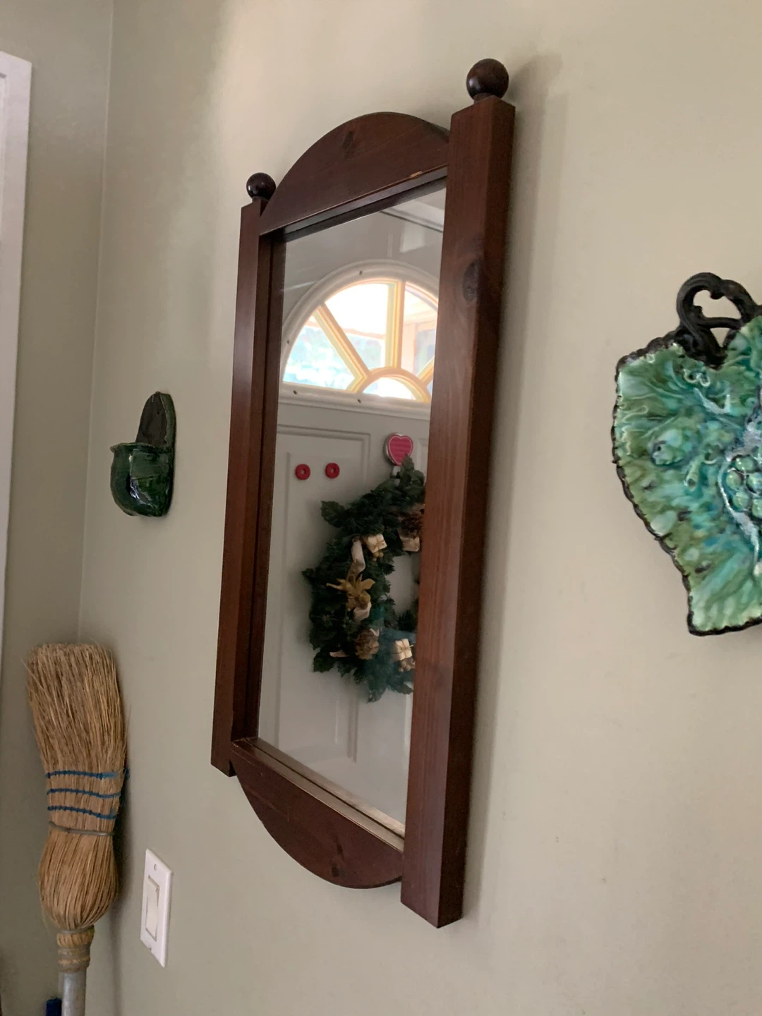 Wood Framed Wall Mirror
