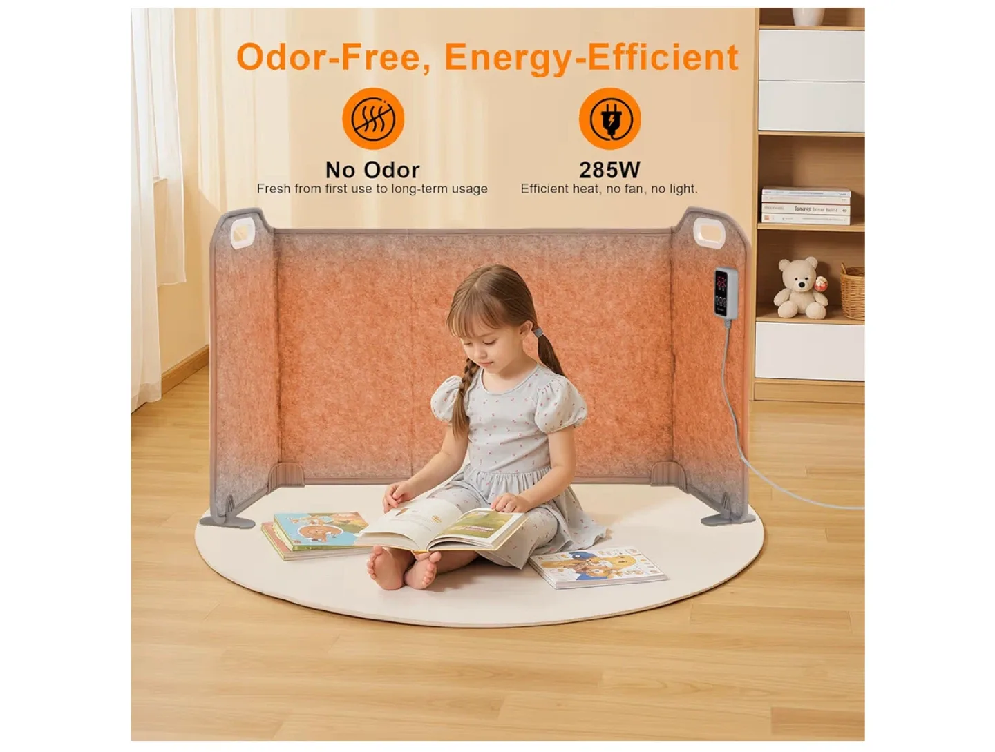 Portable Under Desk Space-Saving Heater image indicator(3)