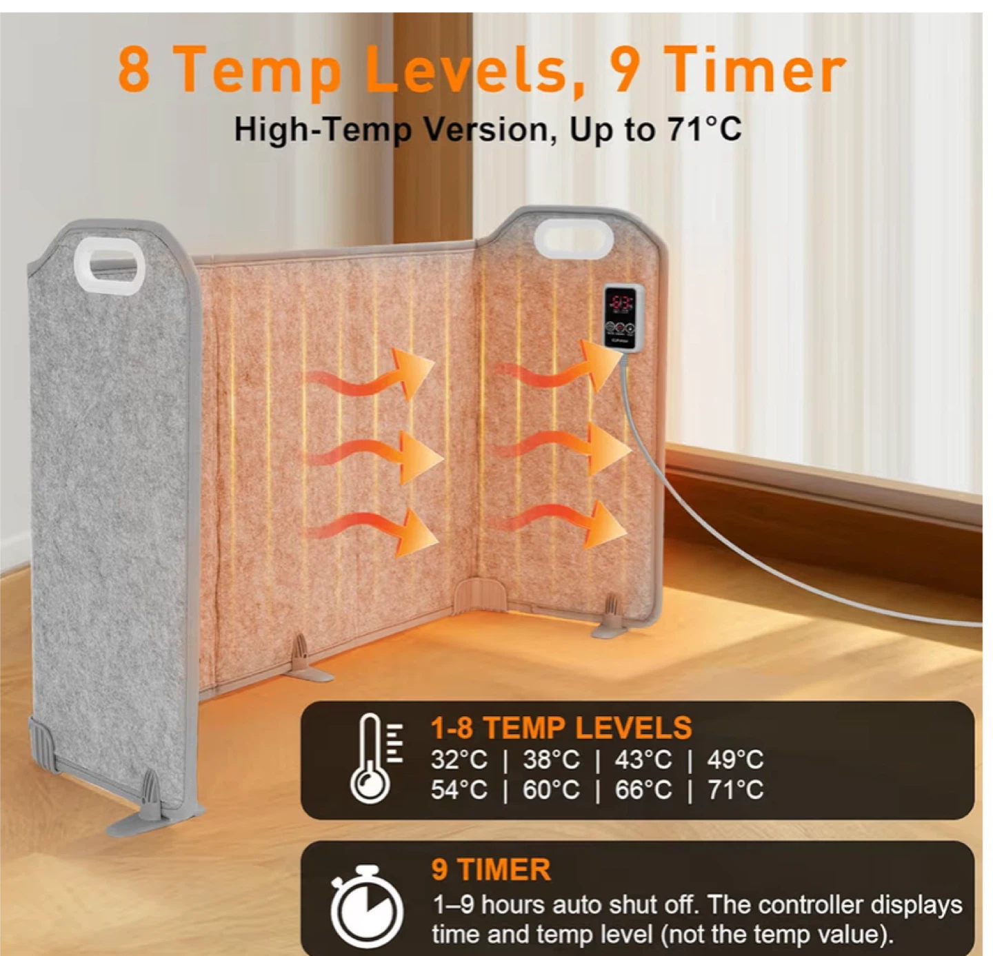 Portable Under Desk Space-Saving Heater - photo 5
