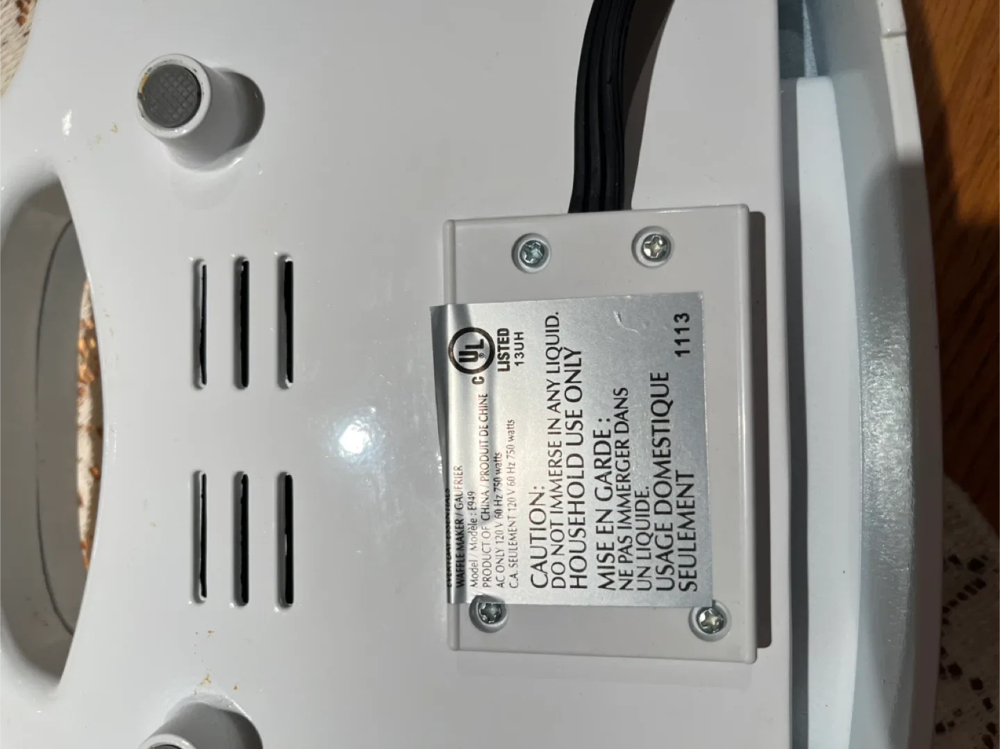 Cooks Essentials Waffle Maker image indicator(3)