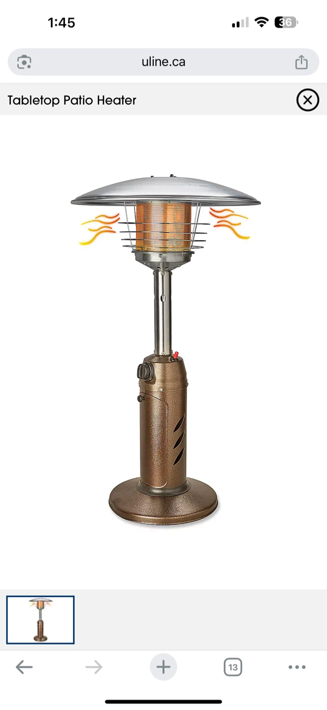 Tabletop Patio Heater - photo 2